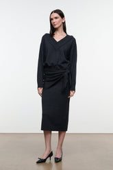 NORMAN SWEATER DRESS | SMOKE