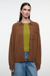 CAMERON CASHMERE CARDIGAN | CIGAR