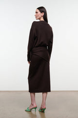 NORMAN SWEATER DRESS | DARK OAK