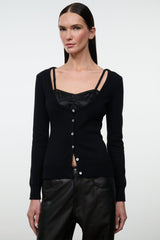NATASHA CASHMERE SWEATER | BLACK