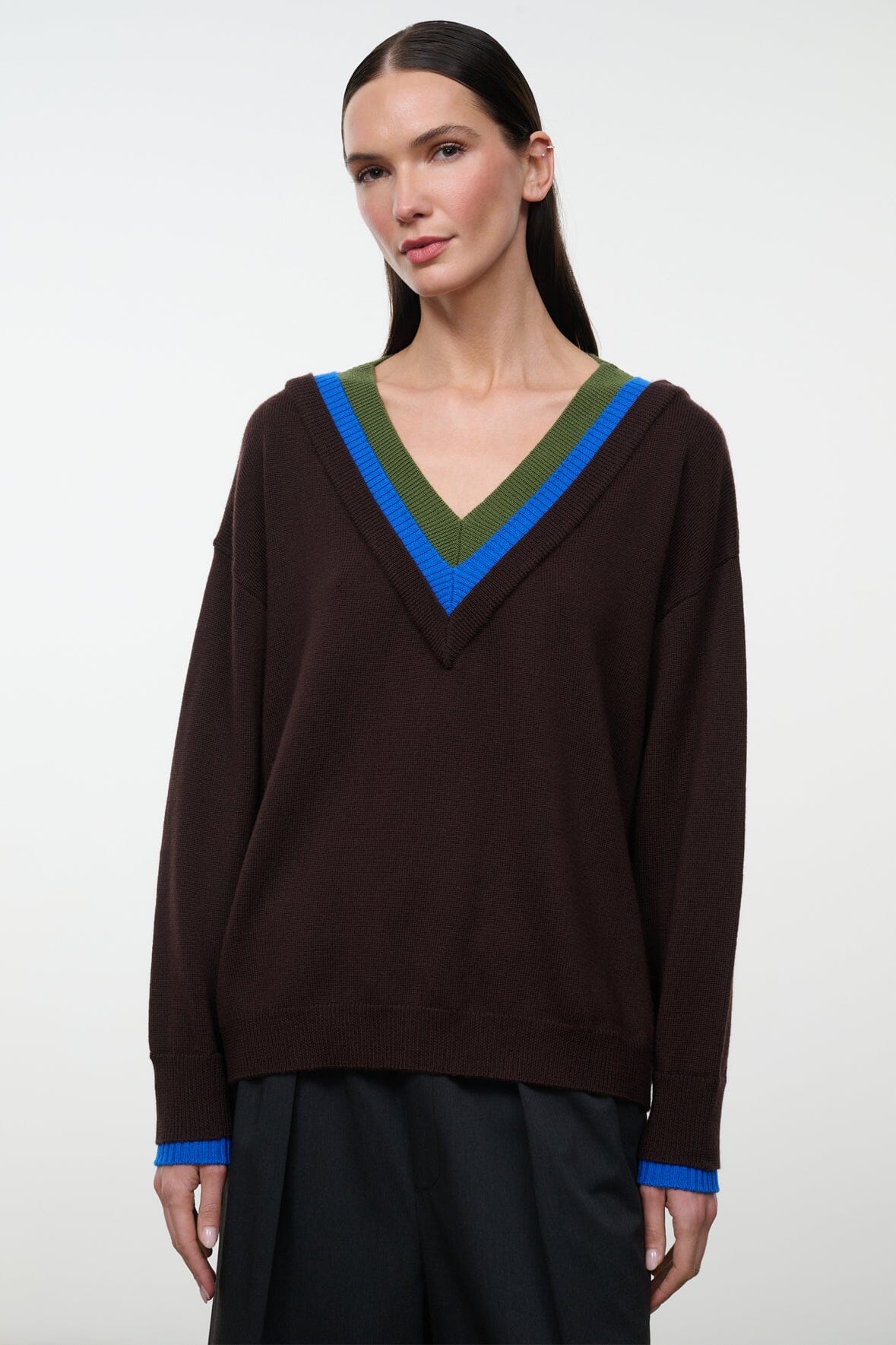 NORMAN SWEATER | DARK OAK MULTI