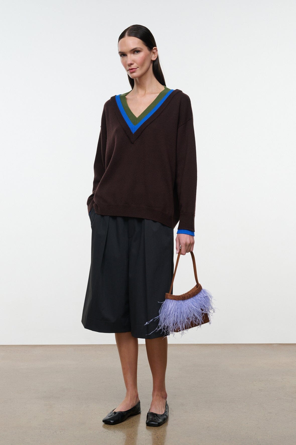 NORMAN SWEATER | DARK OAK MULTI