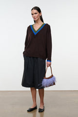 NORMAN SWEATER | DARK OAK MULTI