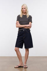 TREVOR BERMUDA SHORT | INDIGO