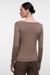 NATASHA CASHMERE SWEATER | CIGAR