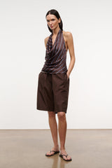 LIORA SILK TOP | REDONDO STRIPE