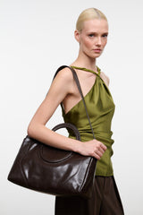 MAUDE SATCHEL | ESPRESSO SNAKE