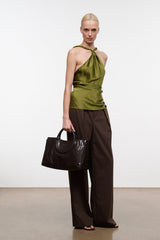 MAUDE SATCHEL | ESPRESSO SNAKE