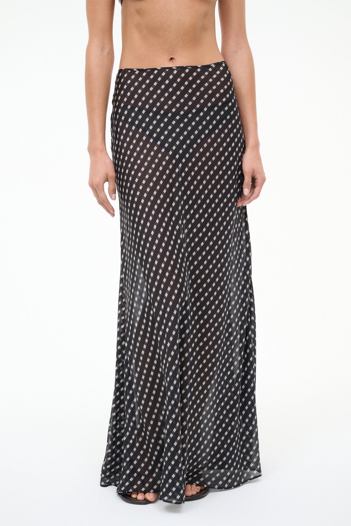 VELMA SKIRT | BLACK GEO