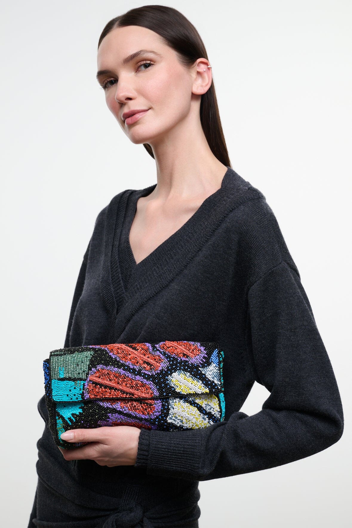 TIMMY SHOULDER BAG | BUTTERFLY CHROME