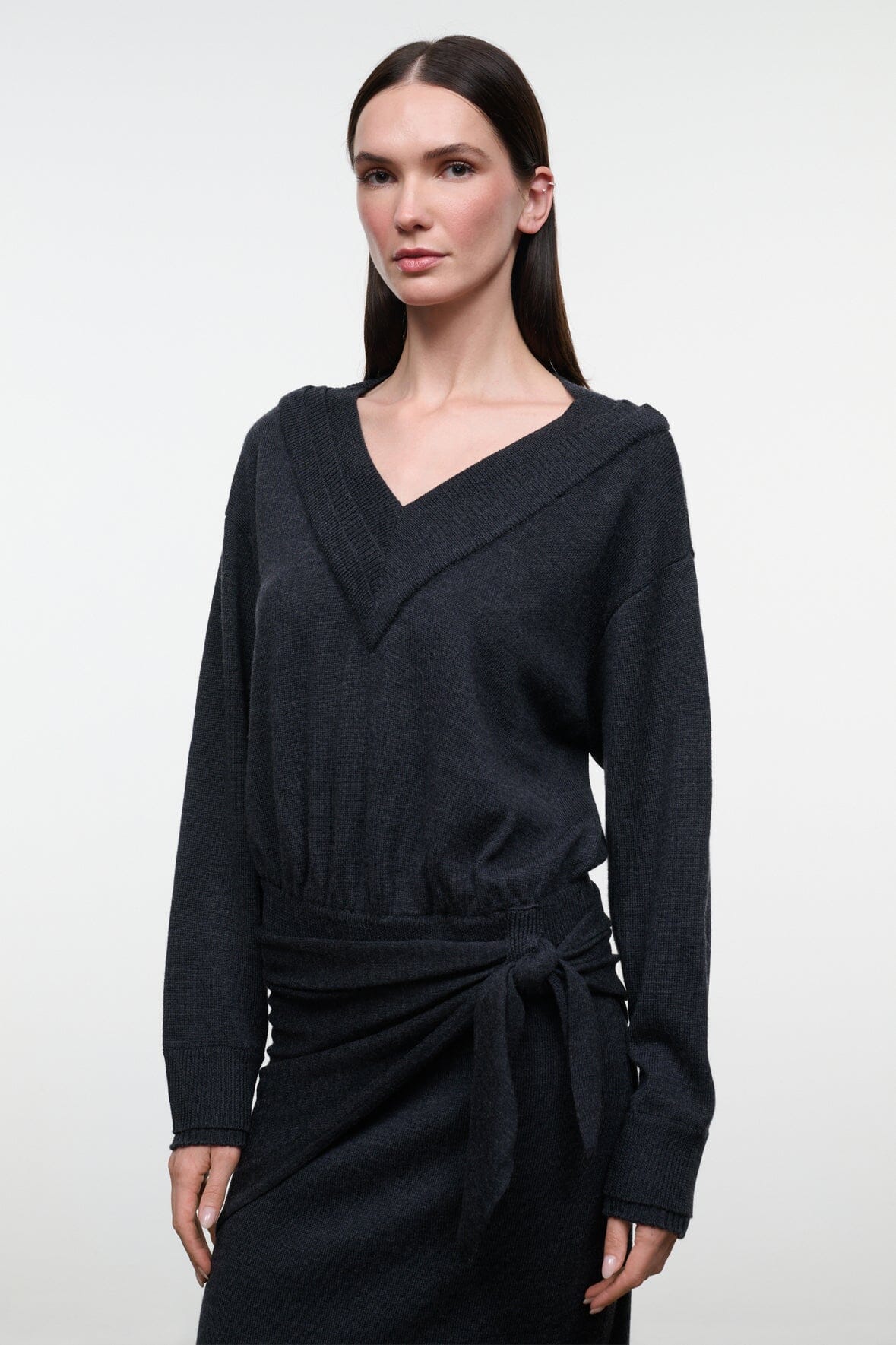 NORMAN SWEATER DRESS | SMOKE