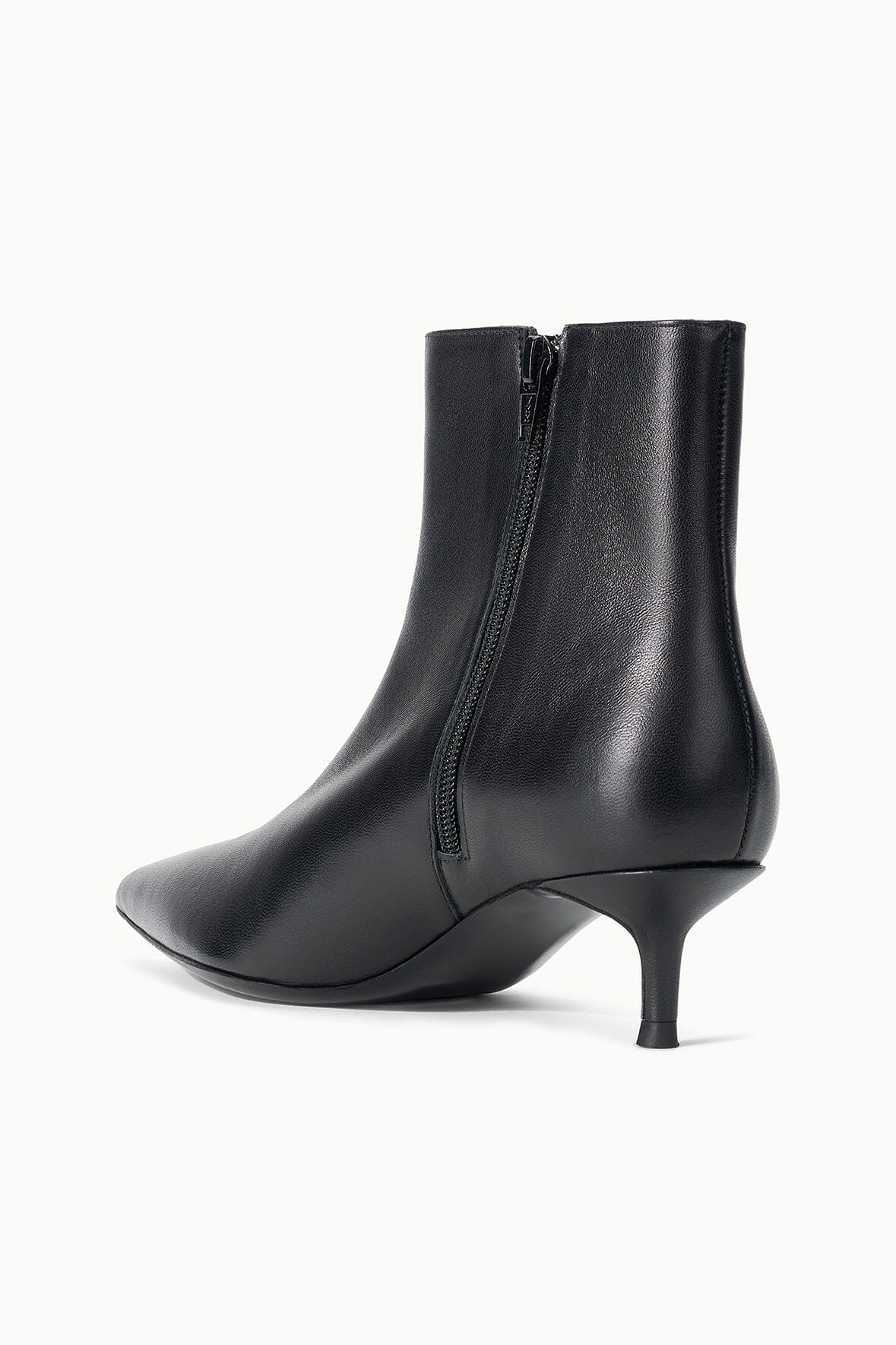 SEBASTIAN ANKLE KITTEN HEEL BOOT | BLACK