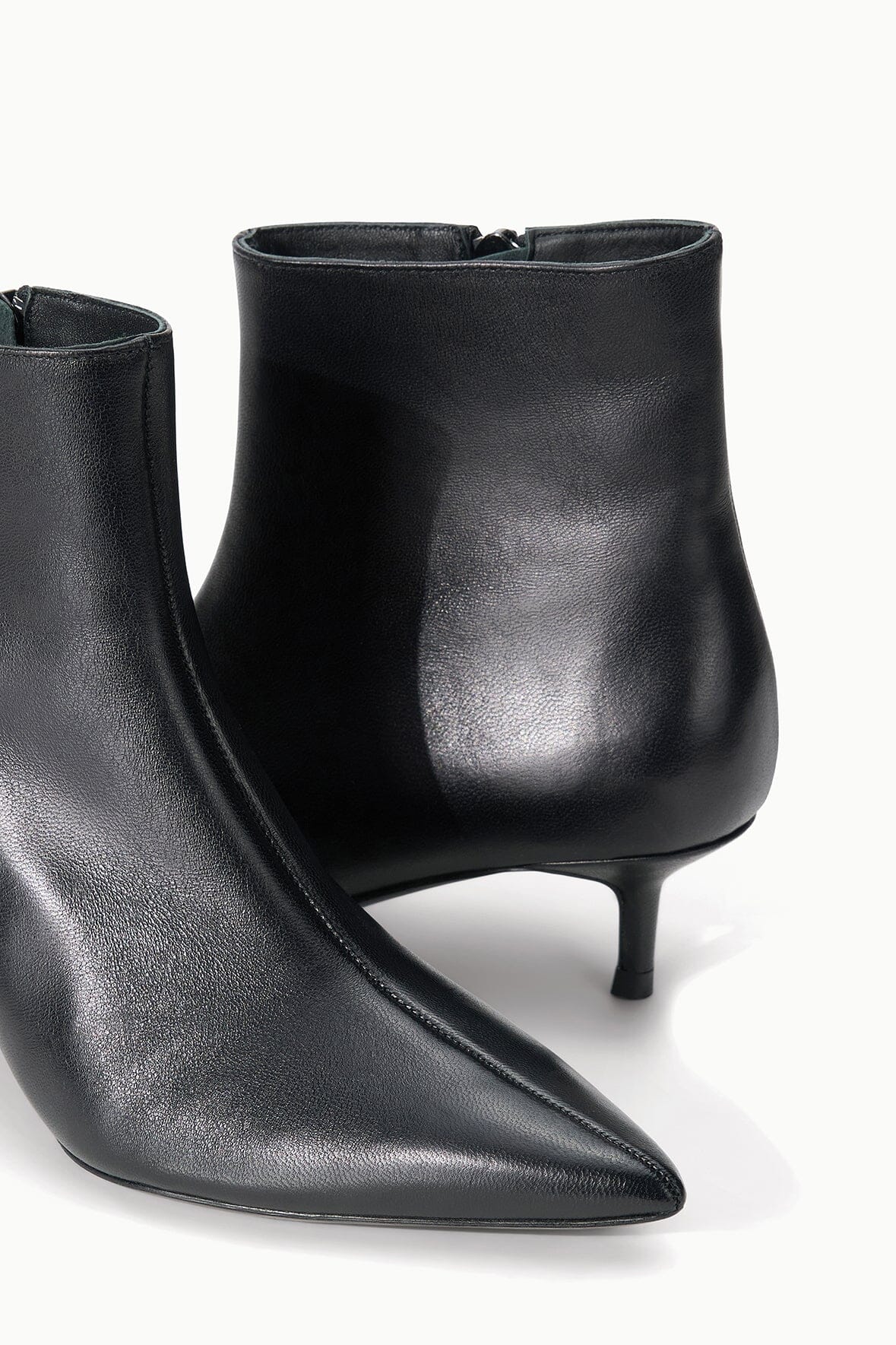 SEBASTIAN ANKLE KITTEN HEEL BOOT | BLACK