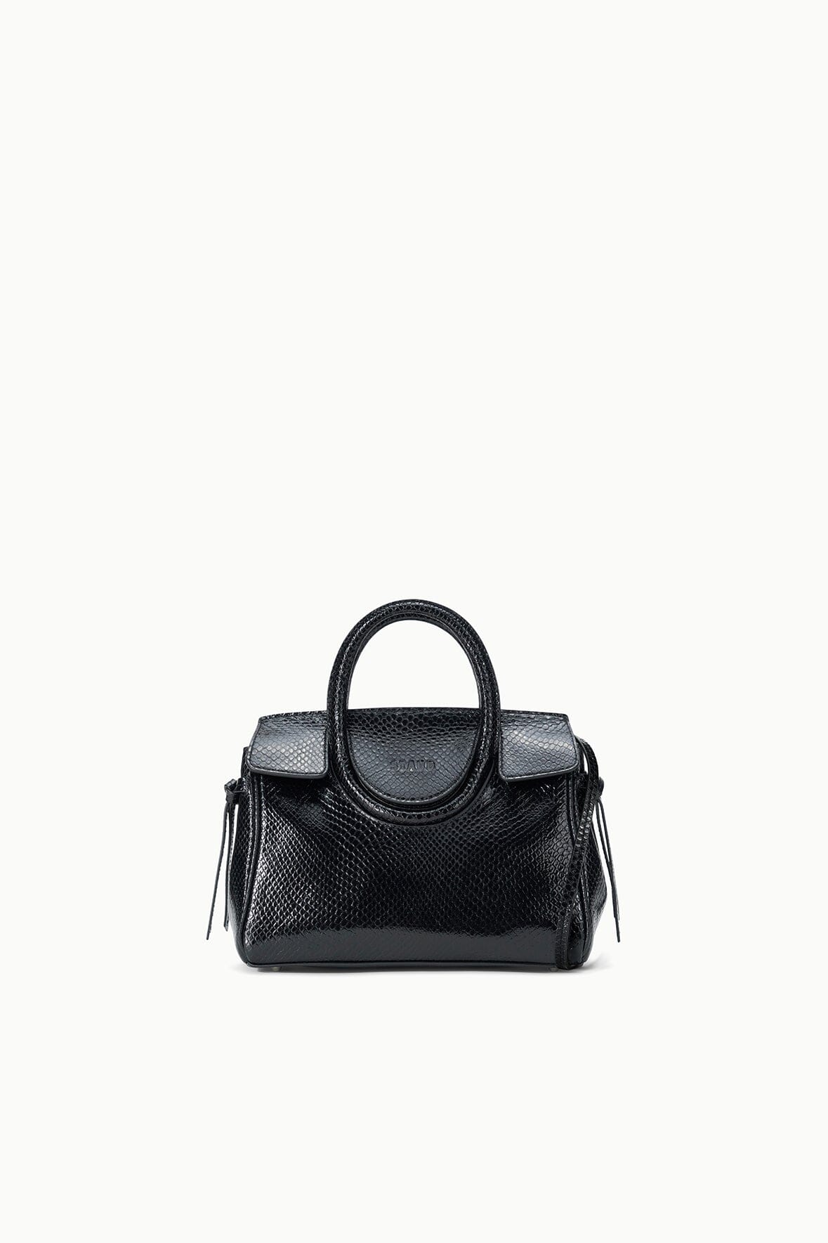 MAUDE MINI CARRYALL | BLACK SNAKE