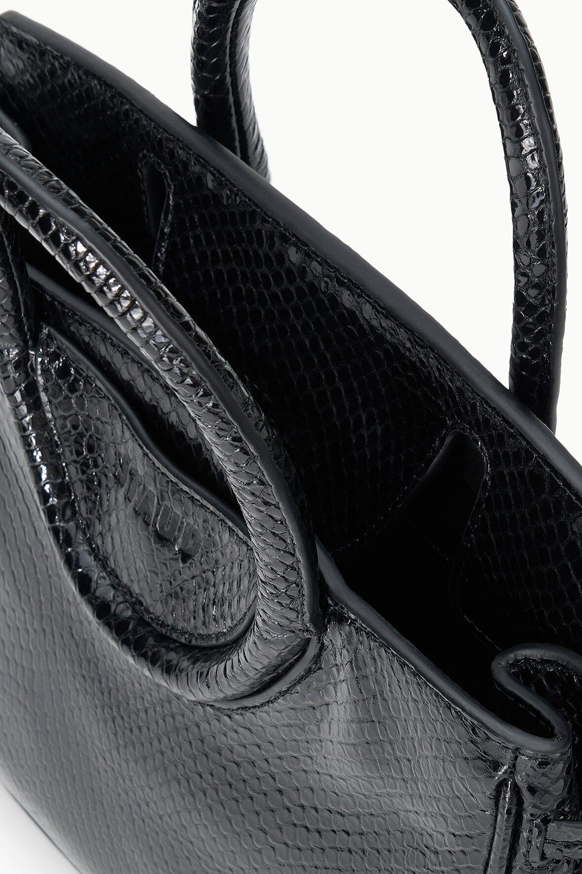 MAUDE MINI CARRYALL | BLACK SNAKE