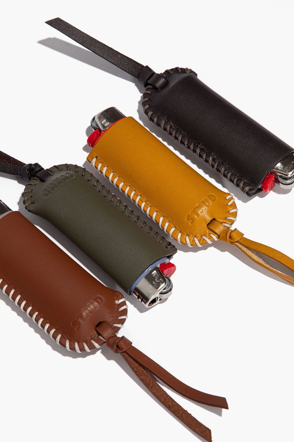 PYRE LEATHER LIGHTER COVER | MOSS