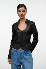 BLAIR LEATHER JACKET | BLACK