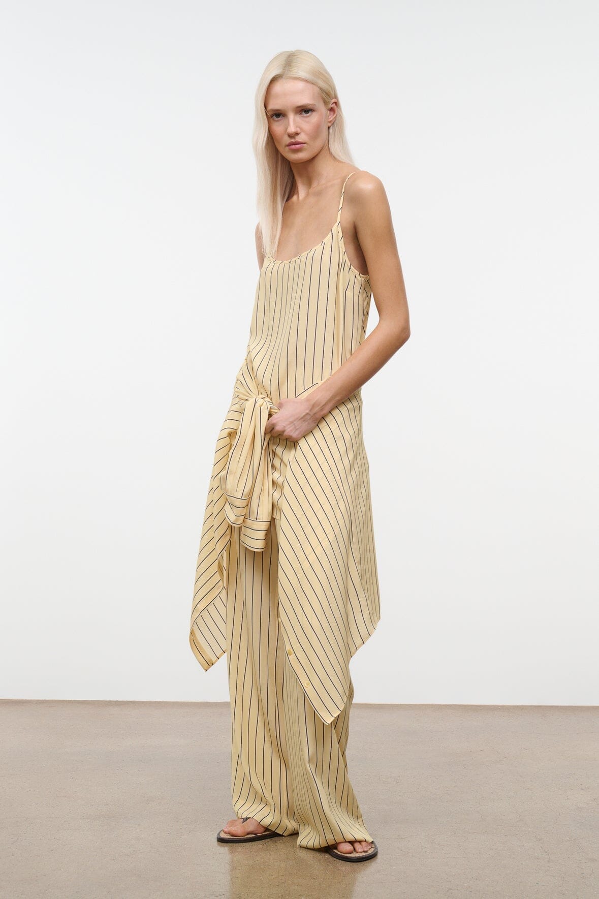 STROLL SILK PANT | MONDAY STRIPE